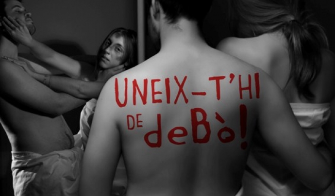 Cartell del projecte "La UB contra la violència de gènere: Uneix-'thi de deBò!"