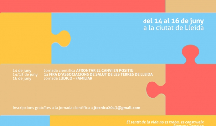 Les 1es Jornades de Salut de les Terres de Lleida se celebraran del 14 al 16 de 