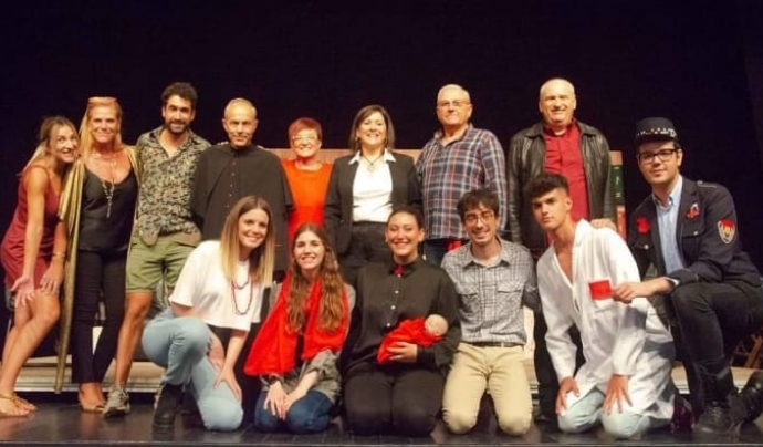 Equip del Grup de Teatre Pere Sans del Centre Cultural Recreatiu d'Ulldecona. Font: Grup de Teatre Pere Sans CCR Ulldecona