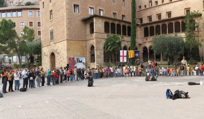 Celebració del Centenari de l'Escoltisme a Montserrat (2007). Font: 