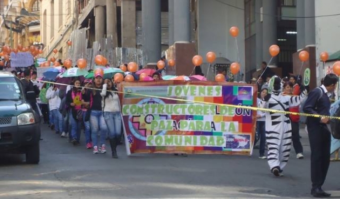 Protesta estudiants bolivians Font: CESME