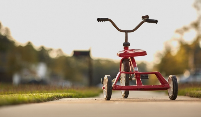 La bicicleta, una joguina pels infants. Font: Pixabay Font: 