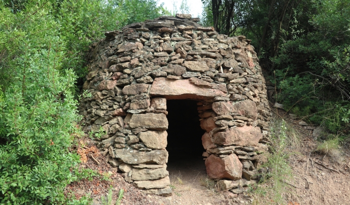 Construcció de pedra seca situada a Collserola Font: Col·labora x Paisatge