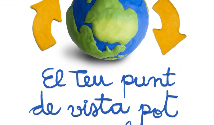 Logotip del concurs "El teu punt de vista pot canviar el món" Font: 