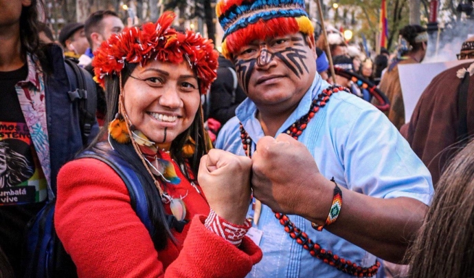 La Cimera Social pel Clima dona veu a les comunitats indígenes. Font: Ecologistas en Acción