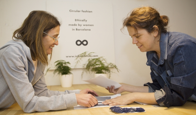 Núria Nubiola i Montse Bayen, cofundadores del projecte d'economia circular Back to Eco. Font: Back to eco