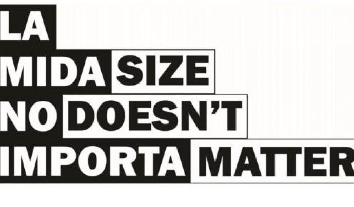 Logotip del festival Font: 'La mida no importa'