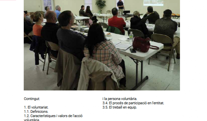 Curs d'iniciació al Voluntariat a Lleida Font: voluntariat.org
