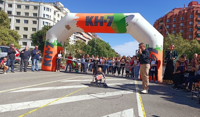 Un moment de la segona edició de la Cursa Infantil Adaptada de l'Esquerra de l'Eixample que es va fer a Barcelona l'any passat. Font: Cursa infantil adaptada de l'Esquerra de l'Eixample