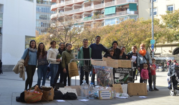 Ricard Rodríguez va impulsar aquesta iniciativa popular l'any 2018. Font: Plastic Attack Barcelona