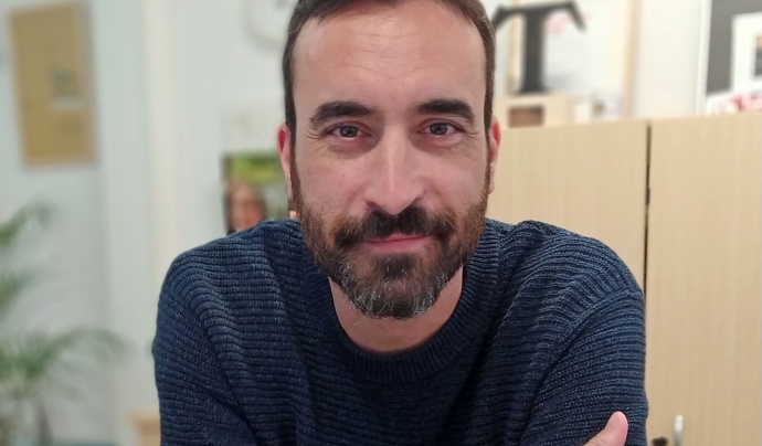 Daniel Osiàs, director de Marianao, a les oficines de l'entitat. Font: Fundació Marianao