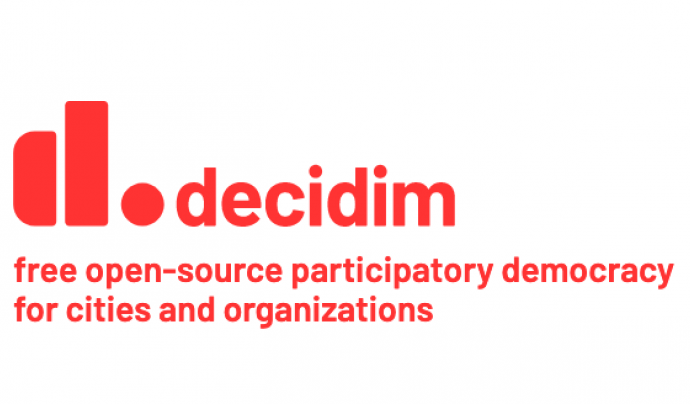 Decidim és una eina de de presa de decisions participativa de codi obert Font: Decidim