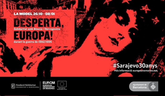 Exposició sobre la solidaritat de Barcelona amb Bòsnia Font: Fundació Solidaritat UB