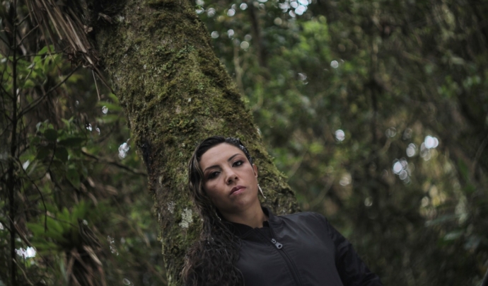 Diana Avella, artista colombiana de hip-hop pels drets humans.  Font: Don Maleza Asociados, Twitter