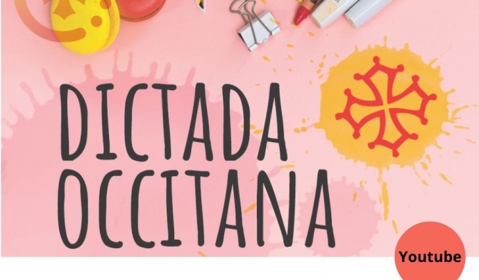 Cartell de l'edició virtual de la Dictada Occitana d'enguany. Font: CAOC