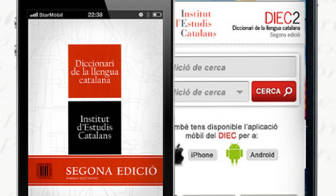 DIEC2, el diccionari de la llengua catalana al teu mòbil Font: 