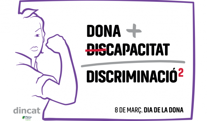 Cartell de DINCAT per al Dia de les Dones Font: DINCAT
