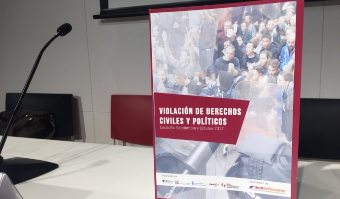 Informe "Violació de drets civils i polítics" Font: LaFede.cat