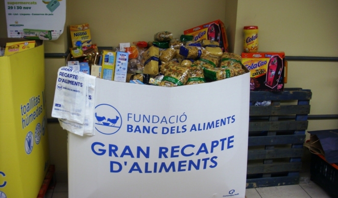 La novena edició del Gran Recapte tindrà lloc l'1 i el 2 de desembre Font: Banc dels Aliments