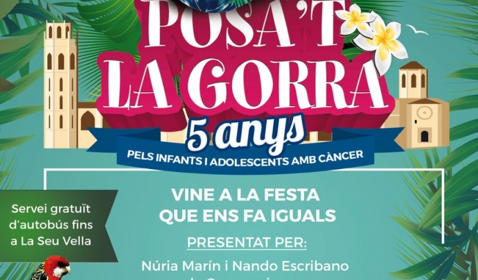 Cartell del Posa't la Gorra a Lleida Font: AFANOC