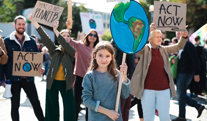 Ecoserveis treballa per incloure les demandes de la gent jove en les polítiques climàtiques locals. Font: Ecoserveis