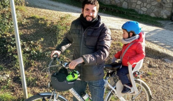 L'Eduard Folch va iniciar l'iniciativa d'Osona amb Bici. Font: Osona amb Bici