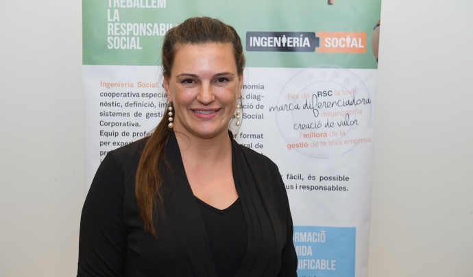 Elena López és la directora d'Enginyeria Social de la Setmana de la RSC a Catalunya.  Font: Setmana RSC