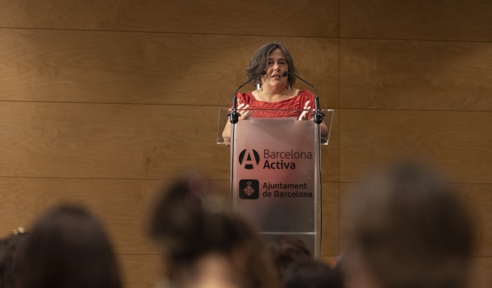 Elisenda Vegué considera que “és important apropar l’ESS als més joves per donar-los l’oportunitat de conèixer una altra forma de produir, distribuir i consumir". Font: Barcelona Activa.