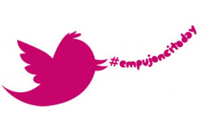 Ocell de Twitter amb el hashtag #EmpujoncitoDay Font: 
