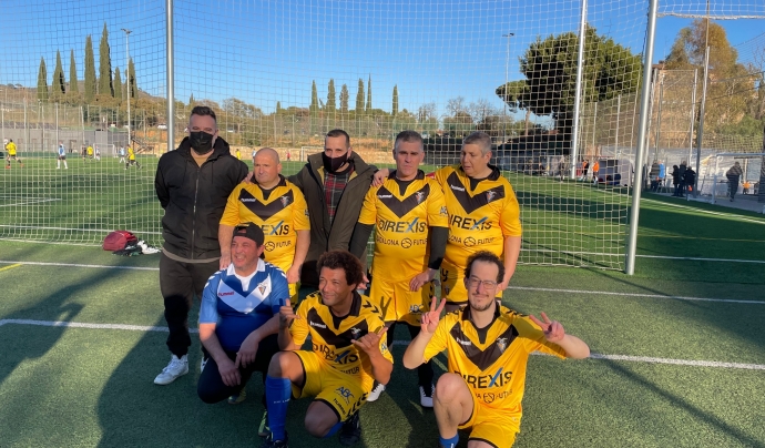 Alguns dels membres de l'equip Fundació Futbol Badalona - Sique, fundat a inicis de 2022 amb l'objectiu de visibilitzar la discapacitat en l'esport. Font: Fundació Sique