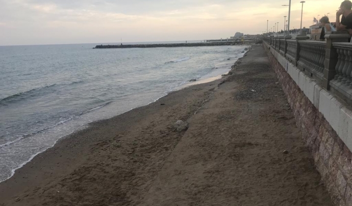 A Catalunya, és sobretot la zona del Maresme la que es veu més afectada per l'erosió costanera. Font: Annelies Broekman