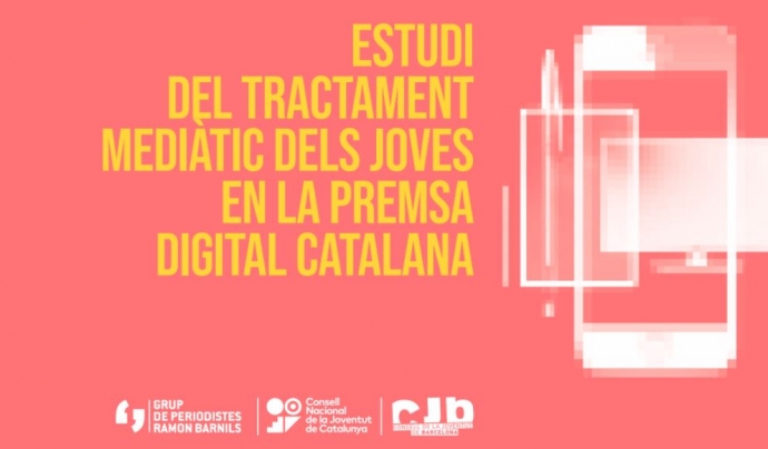 L'estudi analitza el tractament informatiu de quatre mitjans digitals d'abast català Font: Consell de la Joventut de Barcelona