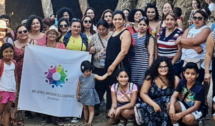 Membres de l'associació Mujeres Migrantes Diversas.  Font: Mujeres Migrantes Diversas.