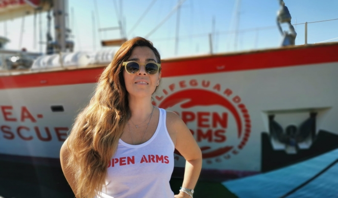 Ángeles Schjaer, assessora pedagògica d'Open Arms Font: Open Arms