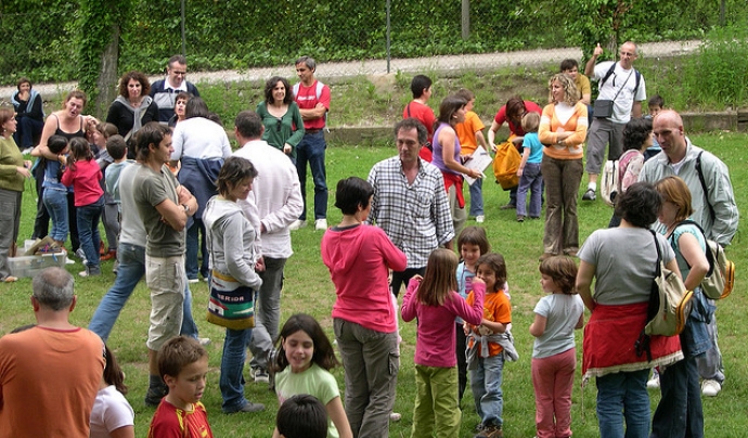 Trobada organitzada per l'AMPA de l'escola Pau Vila de Sant Feliu de Llobregat. Font: 