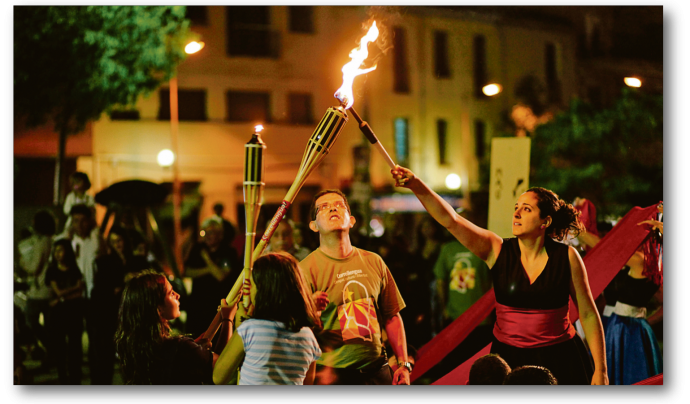 La flama del Correllengua / Foto: CAL