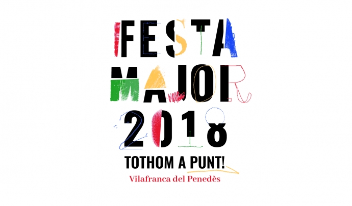 El logotip de la festa major de Vilafranca 2018 Font: Giny Comunicació