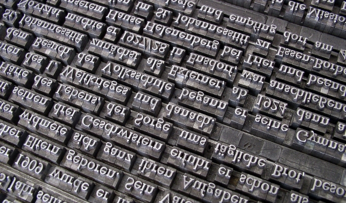 Un joc de tipografies d'impremta. Font: Willi Heidelbach (Pixabay)