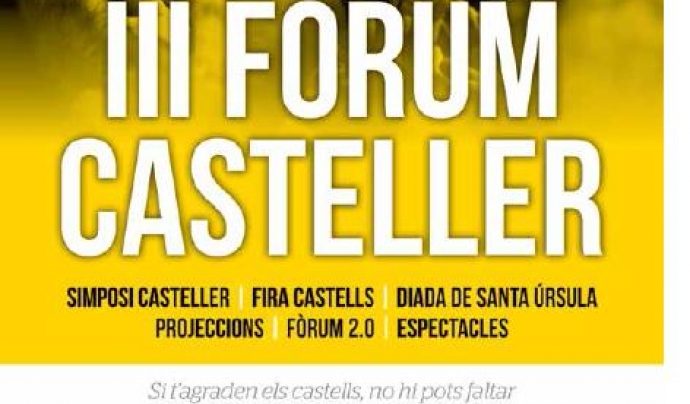 Cartell de l'edició 2013 del Fòrum Casteller Font: 
