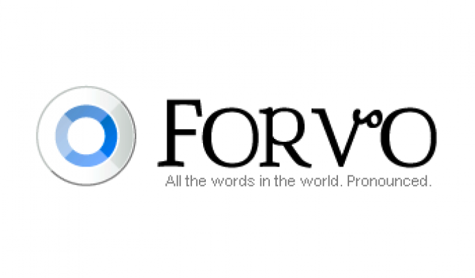 Logotip de la plataforma col·laborativa Forvo Font: 