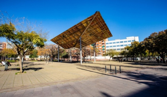 La Plaça Harry Walker és un dels espais de reunió del barri Font: Ajuntament de Barcelonaç