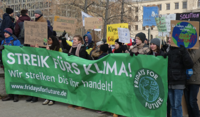 Manifestació del moviment 'Fridays for future' a Berlín, el passat 25 de gener. Font: Wikimedia Commons