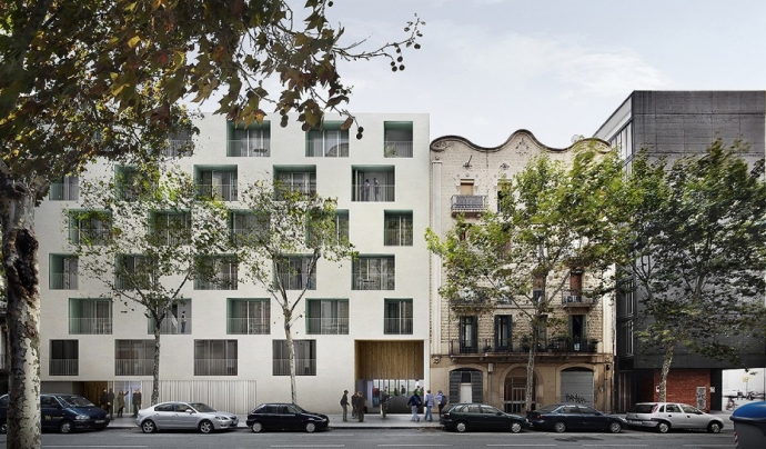 Barcelona comença a construir un bloc de pisos destinat a la gent gran Font: 