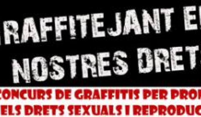 Part del cartell del concurs "Graffitejant els nostres drets" Font: 