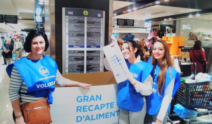 Voluntàries de La Salle al Gran Recapte de 2015 Font: La Salle