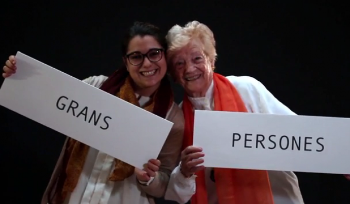 Fotograma del vídeo del projecte "Persones GRANS Persones" Font: 