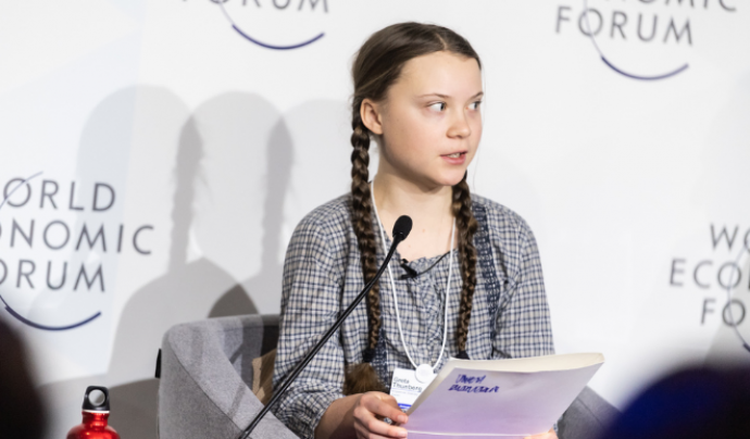Greta Thunberg, activista adolescent impulsora de 'Fridays for future' Font: Flickr