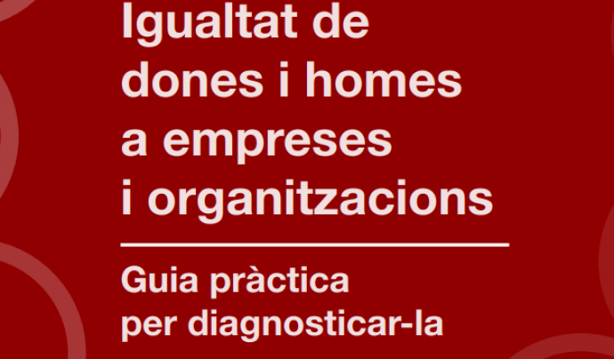 Portada de la Guia de diagnosi que va presentar la Generalitat a finals de maig Font: Generalitat