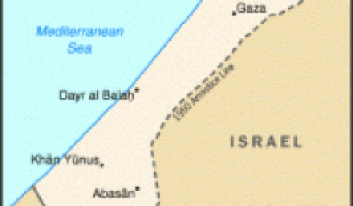 Map of Gaza. Font: 