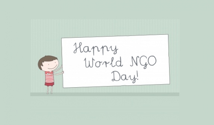 Postal "Happy World NGO Day!" Font: 